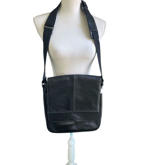 Kenneth Cole Reaction Laptop/ Tablet/ Flapover Messenger Bag Brown - Picture 1 of 15